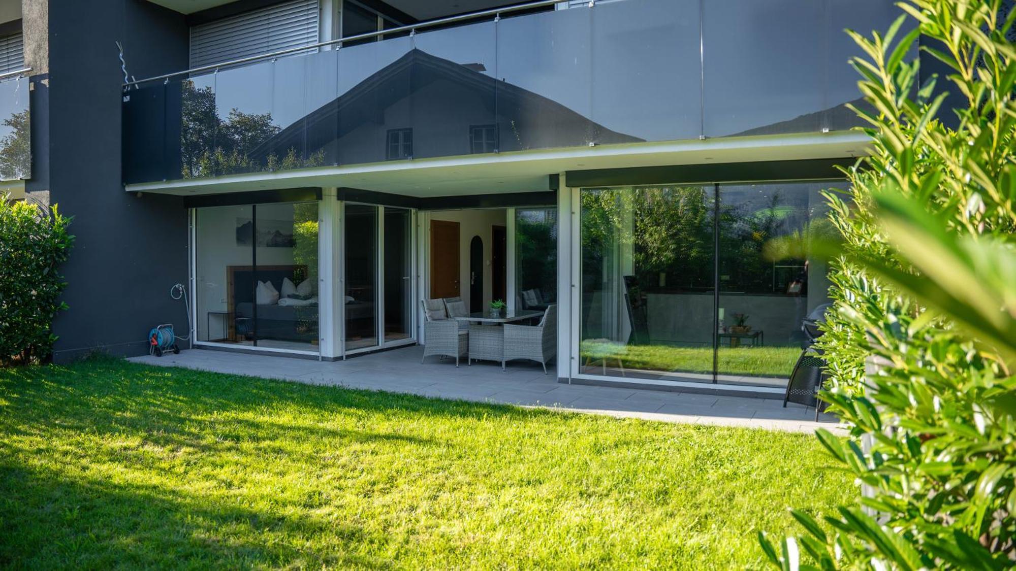 Sonnige Gartenwohnung Fritzens Exterior foto